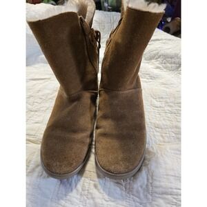 Koolaburra By UGG Womens Shazi Short Suede Closed Toe Ankle Cold Weather‎ Boots